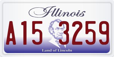 IL license plate A153259