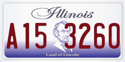 IL license plate A153260