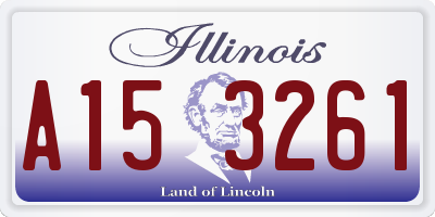 IL license plate A153261