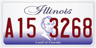 IL license plate A153268
