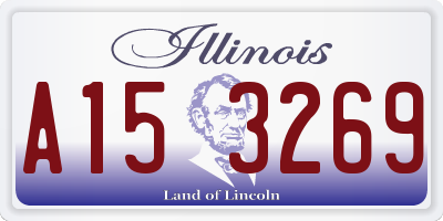 IL license plate A153269