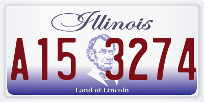 IL license plate A153274