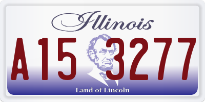 IL license plate A153277