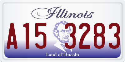 IL license plate A153283