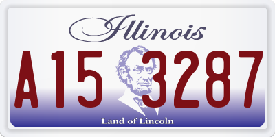 IL license plate A153287