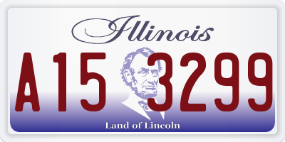 IL license plate A153299