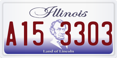 IL license plate A153303