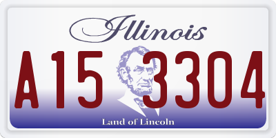 IL license plate A153304