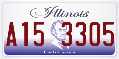IL license plate A153305