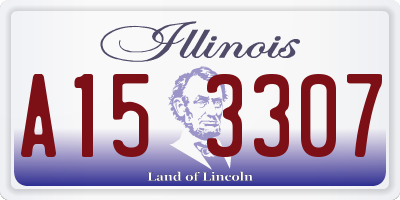 IL license plate A153307