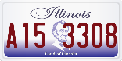IL license plate A153308