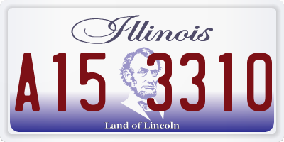 IL license plate A153310