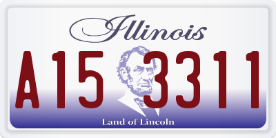 IL license plate A153311