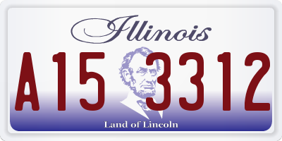 IL license plate A153312