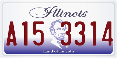 IL license plate A153314