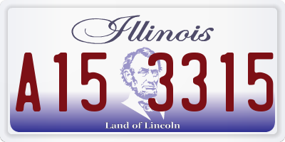 IL license plate A153315