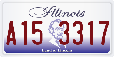 IL license plate A153317