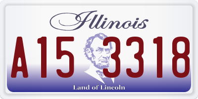 IL license plate A153318