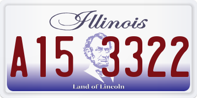 IL license plate A153322