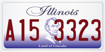 IL license plate A153323