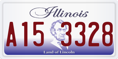 IL license plate A153328