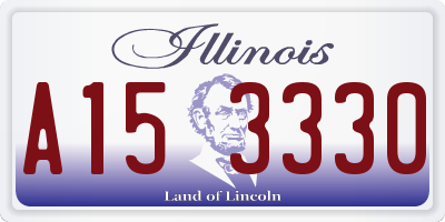 IL license plate A153330