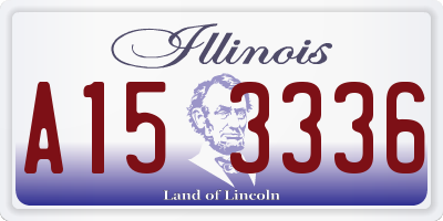 IL license plate A153336