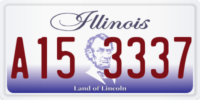 IL license plate A153337