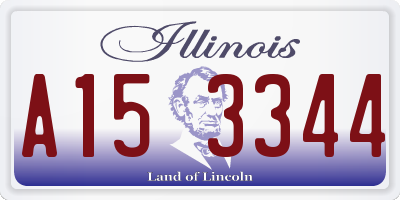 IL license plate A153344