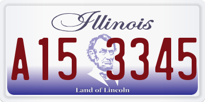 IL license plate A153345