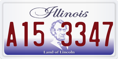 IL license plate A153347