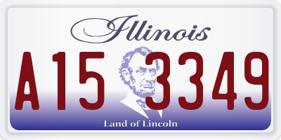 IL license plate A153349