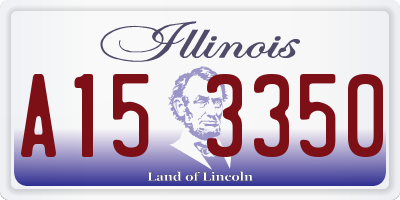 IL license plate A153350