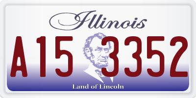 IL license plate A153352