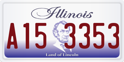 IL license plate A153353
