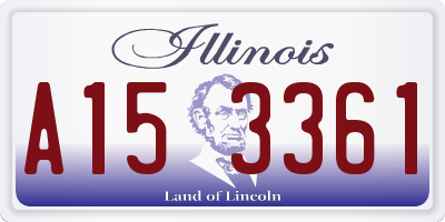 IL license plate A153361
