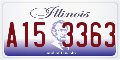 IL license plate A153363