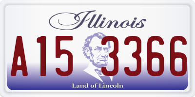 IL license plate A153366