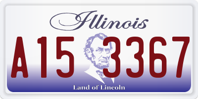 IL license plate A153367