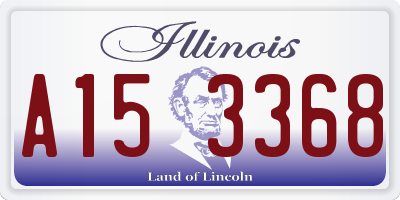 IL license plate A153368