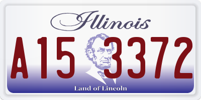 IL license plate A153372