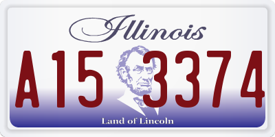 IL license plate A153374