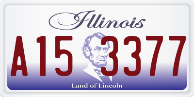 IL license plate A153377