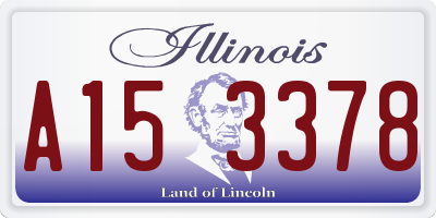 IL license plate A153378