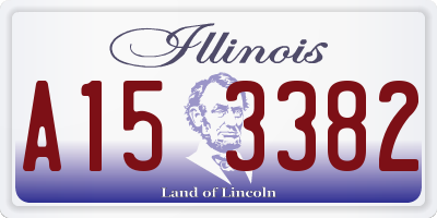 IL license plate A153382