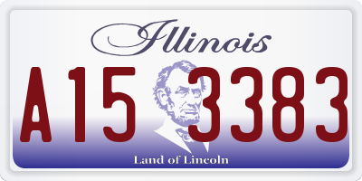 IL license plate A153383