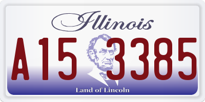 IL license plate A153385