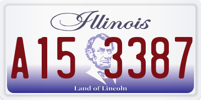 IL license plate A153387