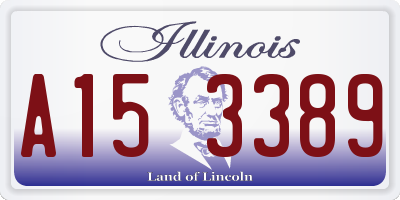IL license plate A153389