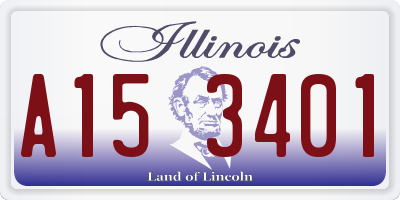 IL license plate A153401